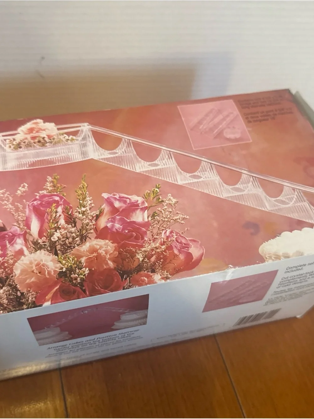 VTG Wilton 3 Piece Crystal Look Bridge & Stairway Set Wedding Cake Topper New